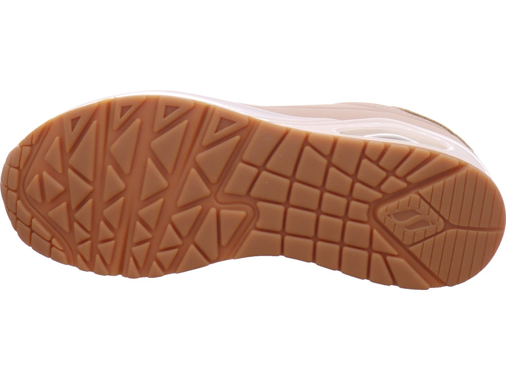 SKECHERS Damen Sneaker Uno Shimmerr Away in beige