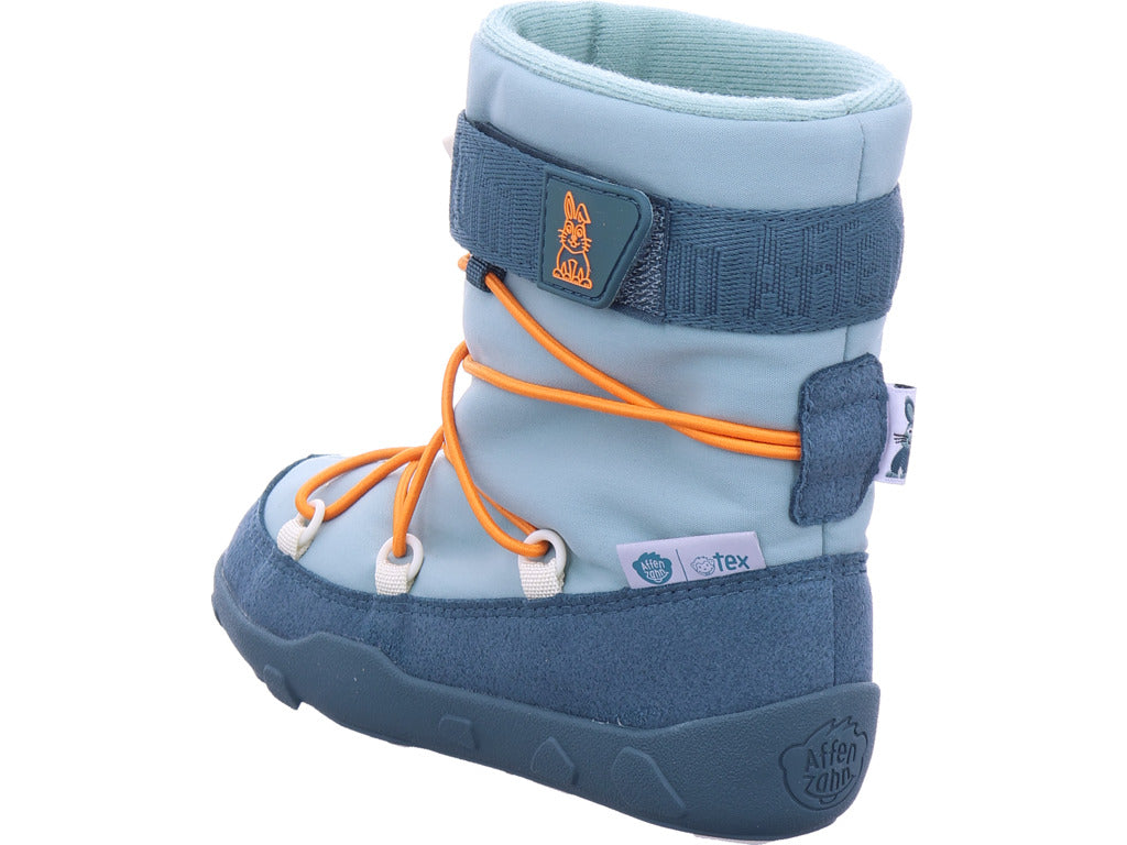 Affenzahn Jungen Moonboot Snowboot Snowy Bunny in grün