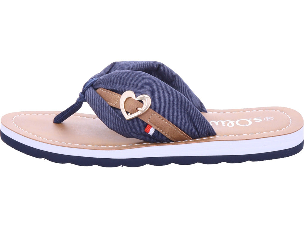 s.Oliver Damen Pantolette  in blau