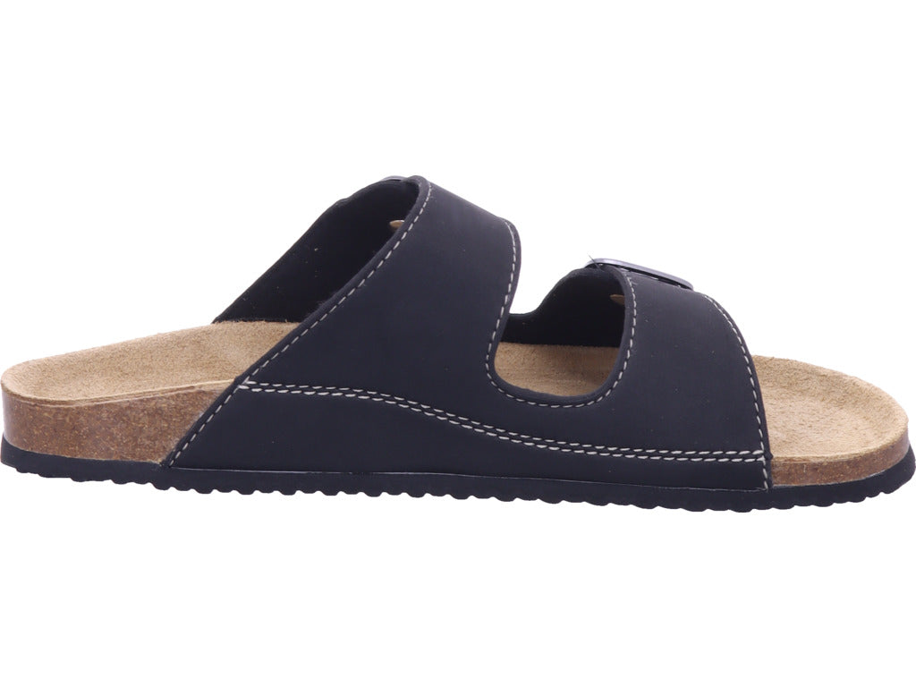 supremo Herren Pantoffel  in schwarz