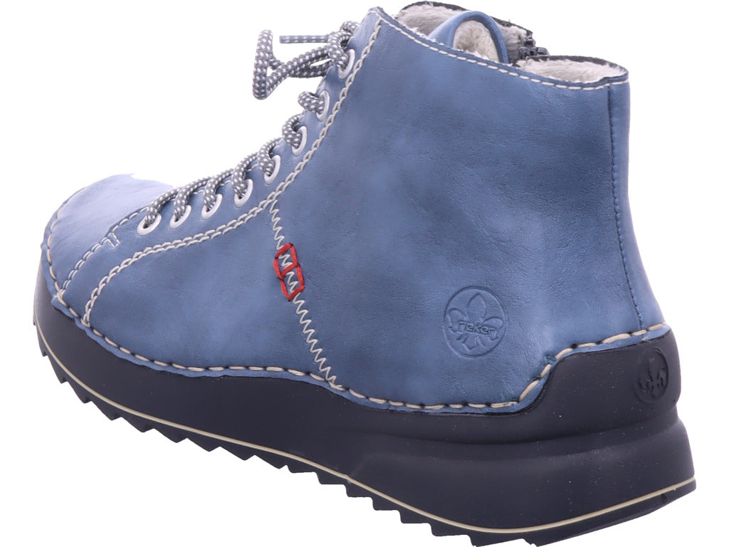 Rieker Damen Stiefelette Hwk Damen Stiefel in blau