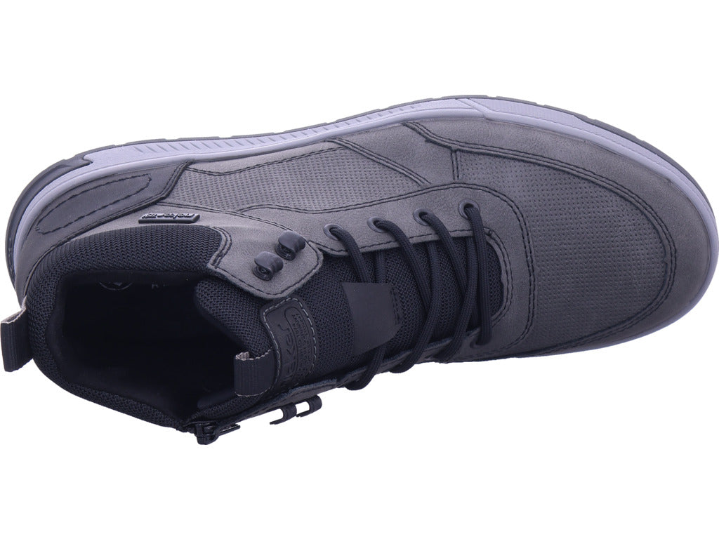Rieker Herren Schnürstiefel Hwk Herren Stiefel in grau