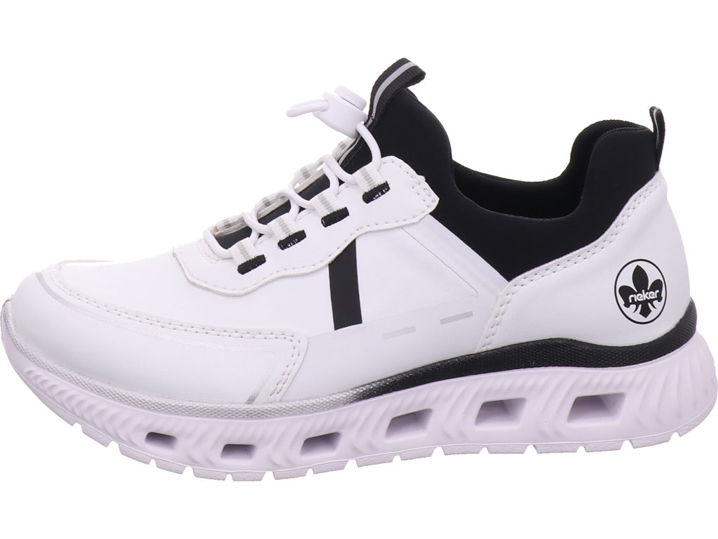 Rieker Damen Sneaker Fsk Damen Halbschuhe in weiß