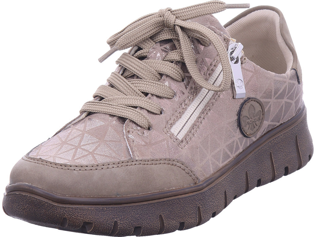 Rieker women's sneakers Hwk women's low shoes in beige