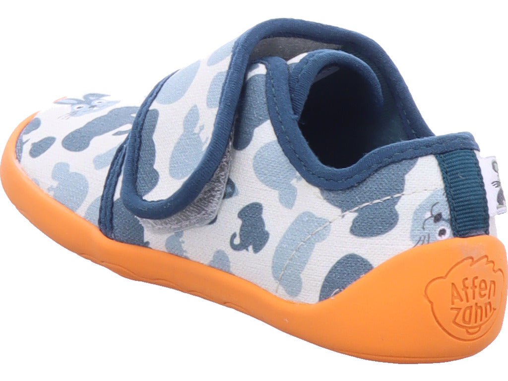 Affenzahn Mädchen  Hausschuh Baumwolle Movy Hase in orange