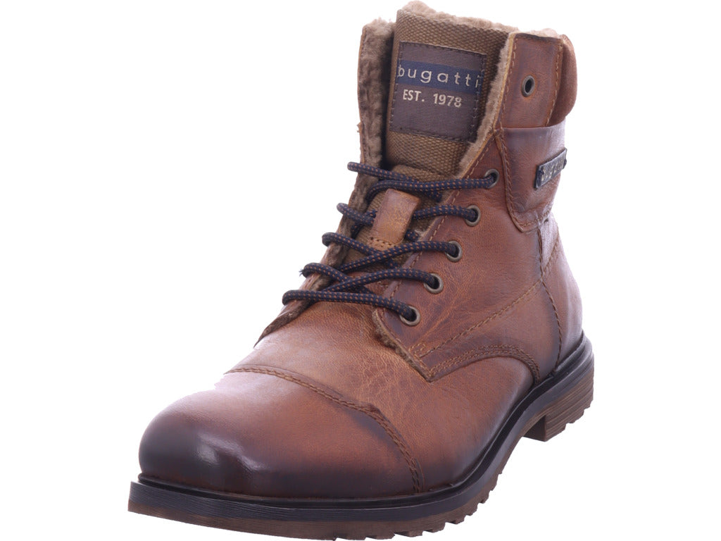 Pánské zimní boty Bugatti v hnědé barvě