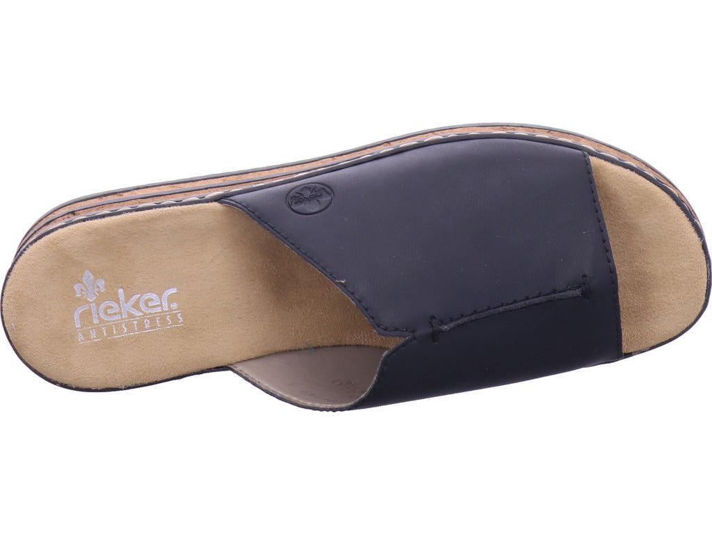Rieker Damen Pantolette Fsk Damen Sandalen in schwarz