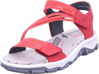 Rieker Damen Sandalette Damen Sandalen in rot