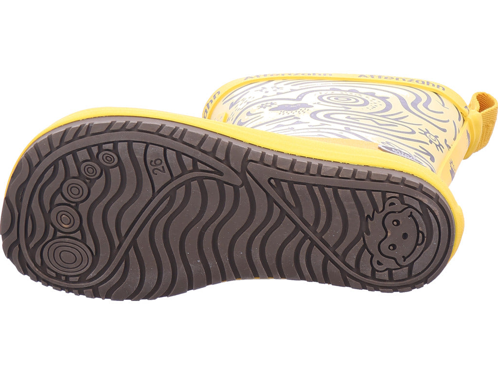 Affenzahn Jungen Gummistiefel Rainboot Vegan Plashy Tiger in gelb