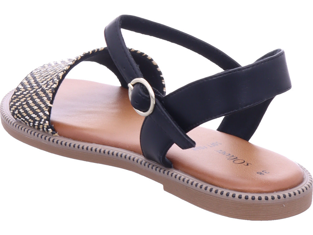 s.Oliver Damen Sandalette  in schwarz
