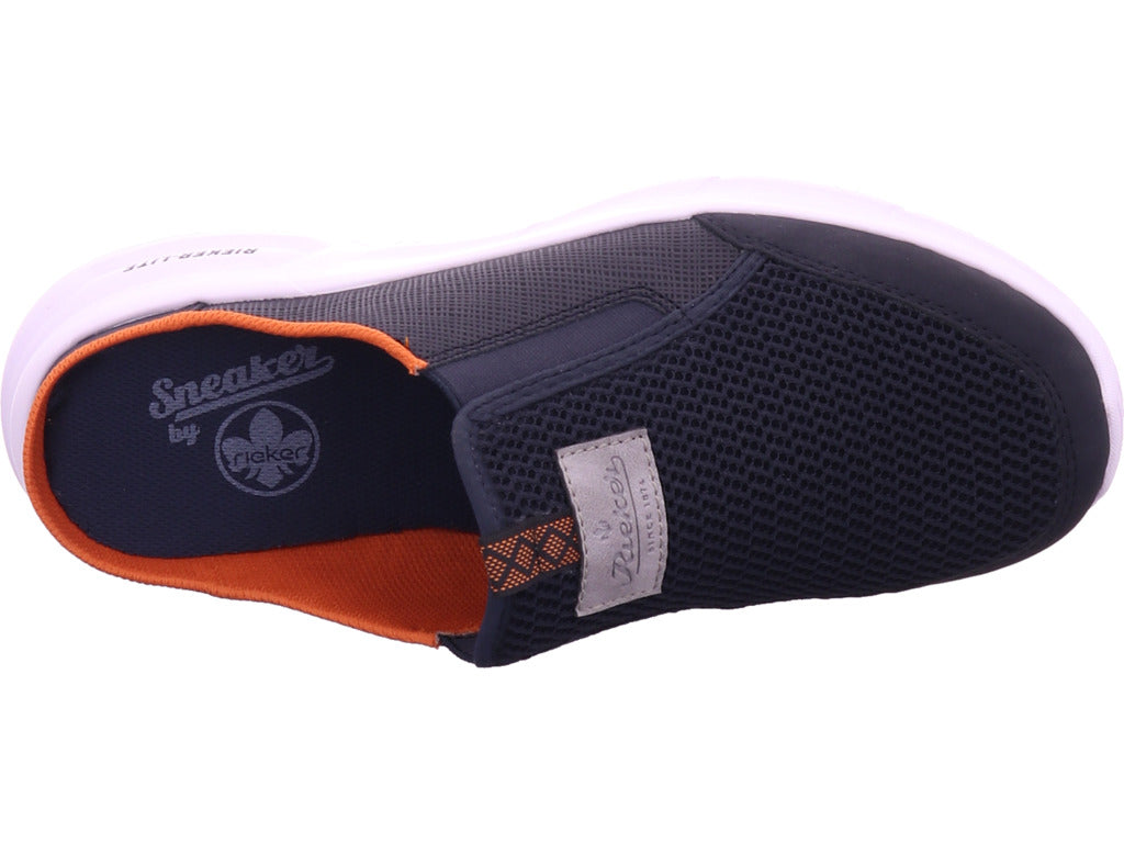 Rieker Herren Clog Fsk Herren Halbschuhe in blau