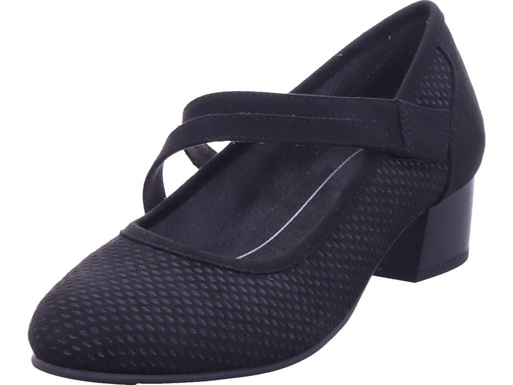 Jana Damen Pump  in schwarz