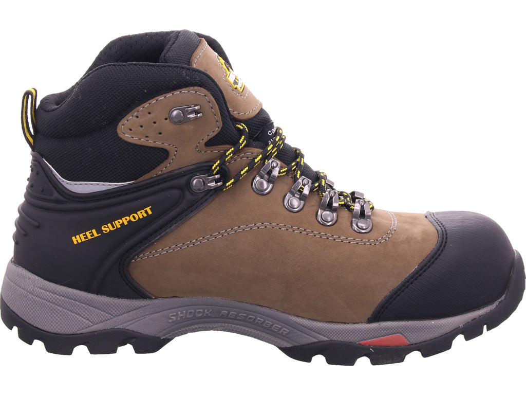WorkPower Men's S3 Crusader Waterproof Work Shoe in brown