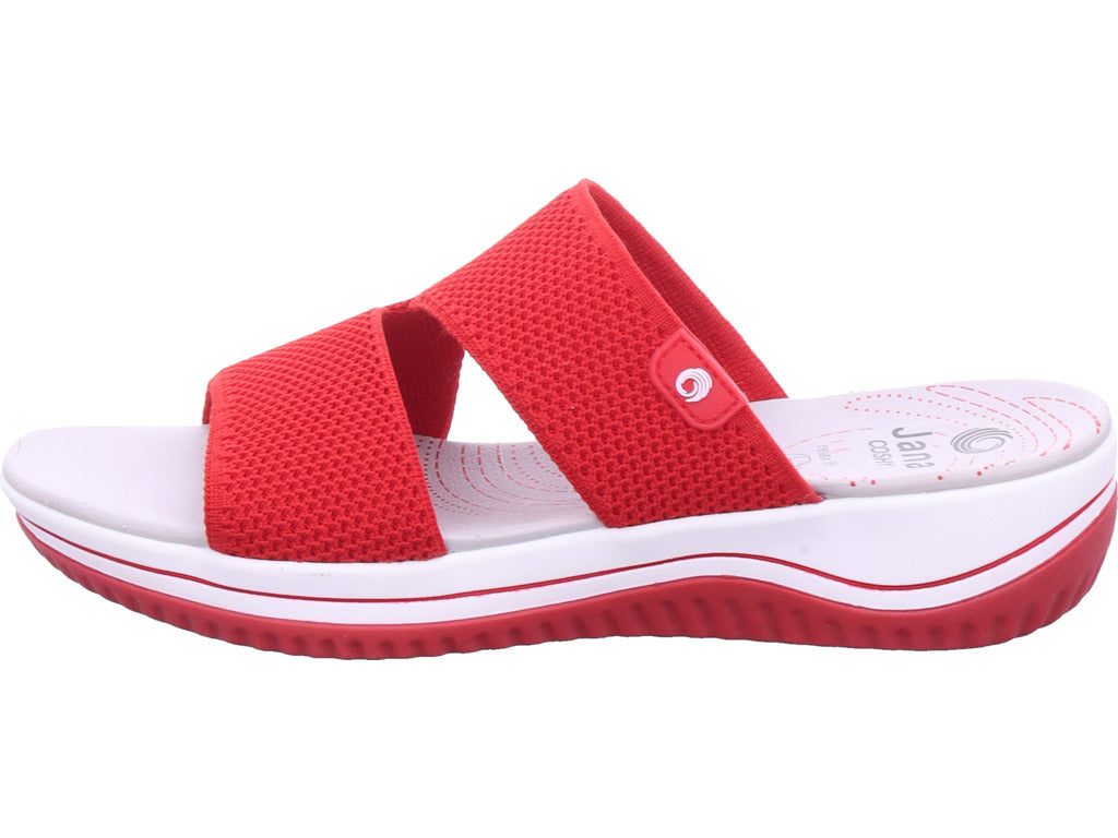 Jana Damen Pantolette M2727043 in rot