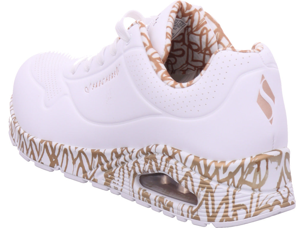 SKECHERS Damen Sneaker Uno Loving Love in weiß