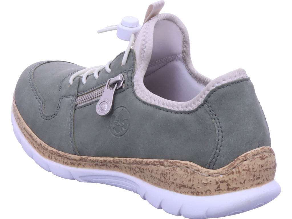 Rieker Damen Slipper Fsk Damen Halbschuhe in grün