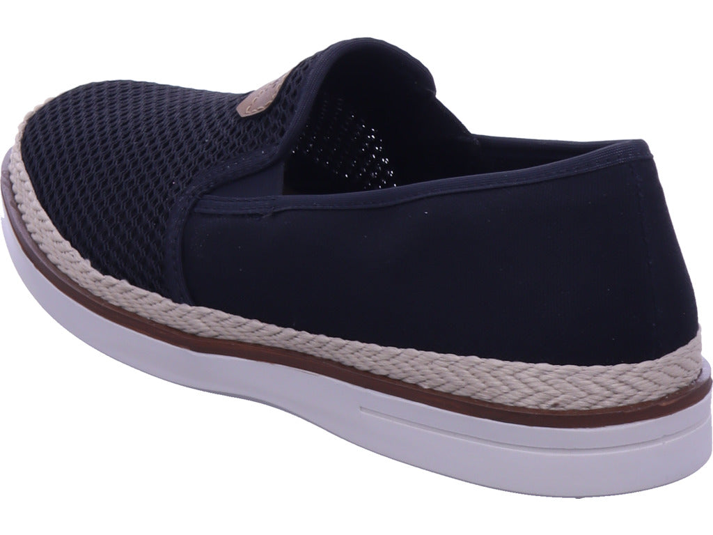 Rieker Herren Slipper Fsk Herren Halbschuhe in schwarz