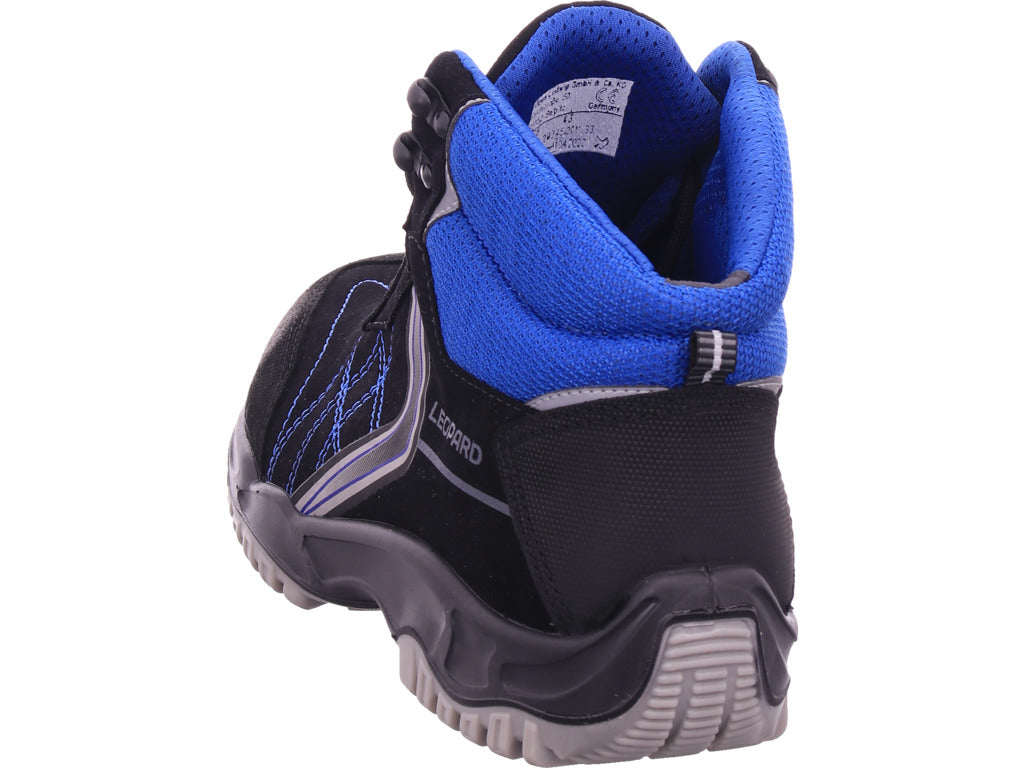 Pánské pracovní boty Gel S3 s leopardím vzorem v černé barvě