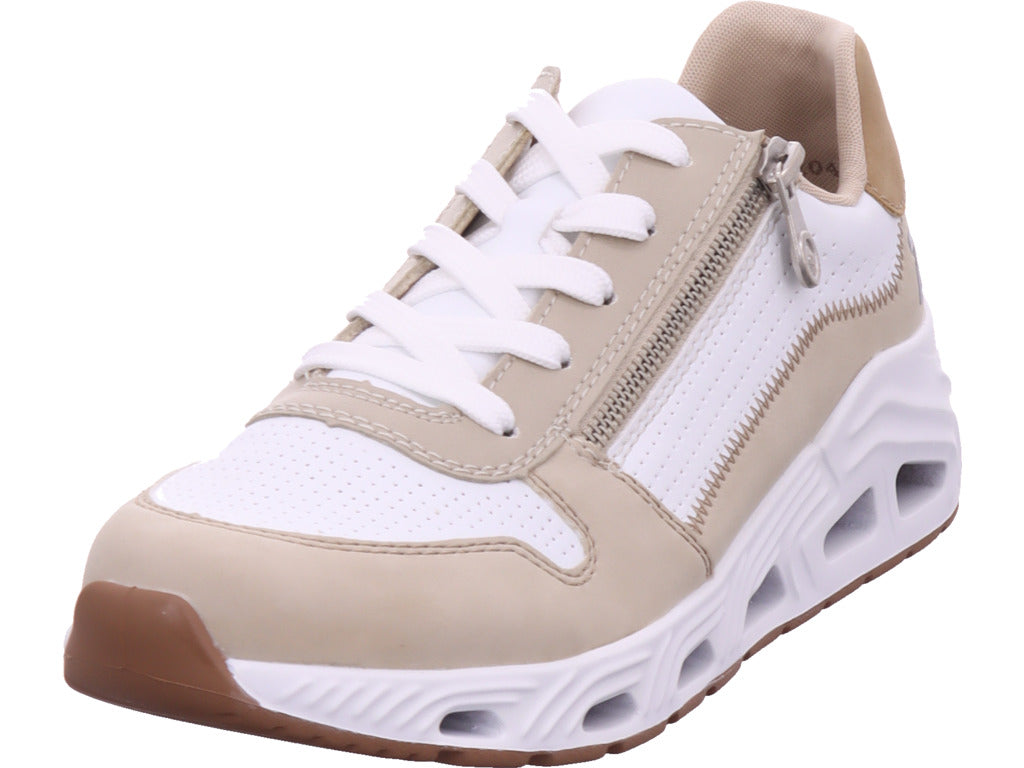 Rieker Damen Sneaker Fsk Damen Halbschuhe in weiß