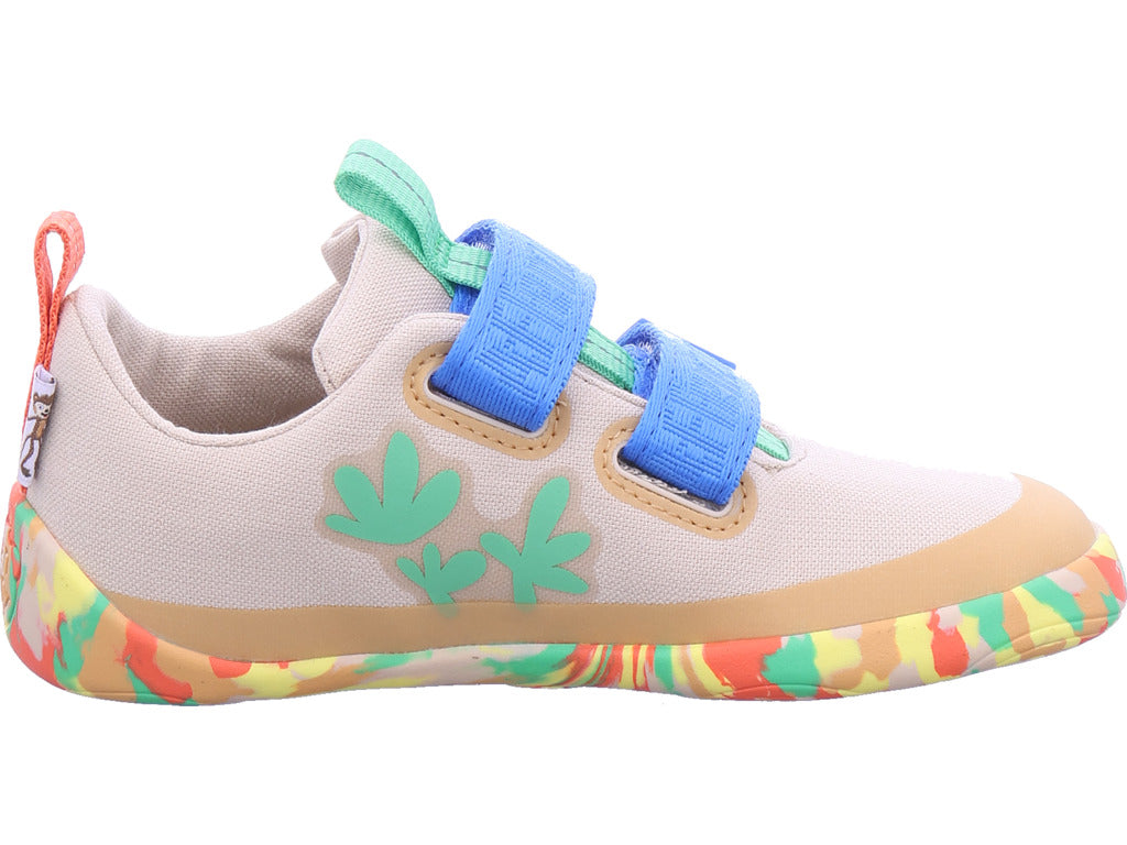 Affenzahn Jungen Halbschuh Barfußschuh Baumwolle Lucky in braun