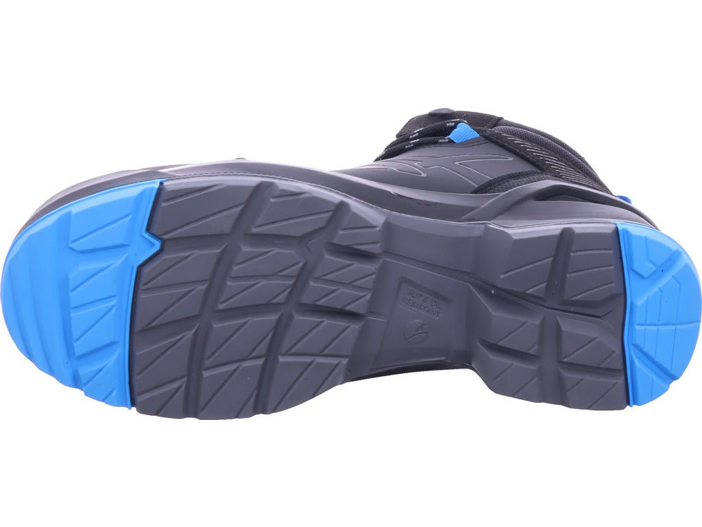 Albatros Herren Arbeitsschuh Taraval Black/Blue Mid S3L Esd in schwarz