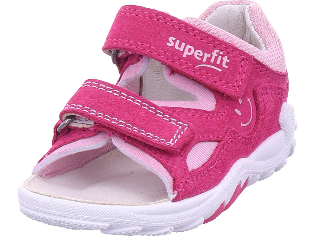 Legero Baby - Dívčí kožené sandály \ Flow v červené barvě