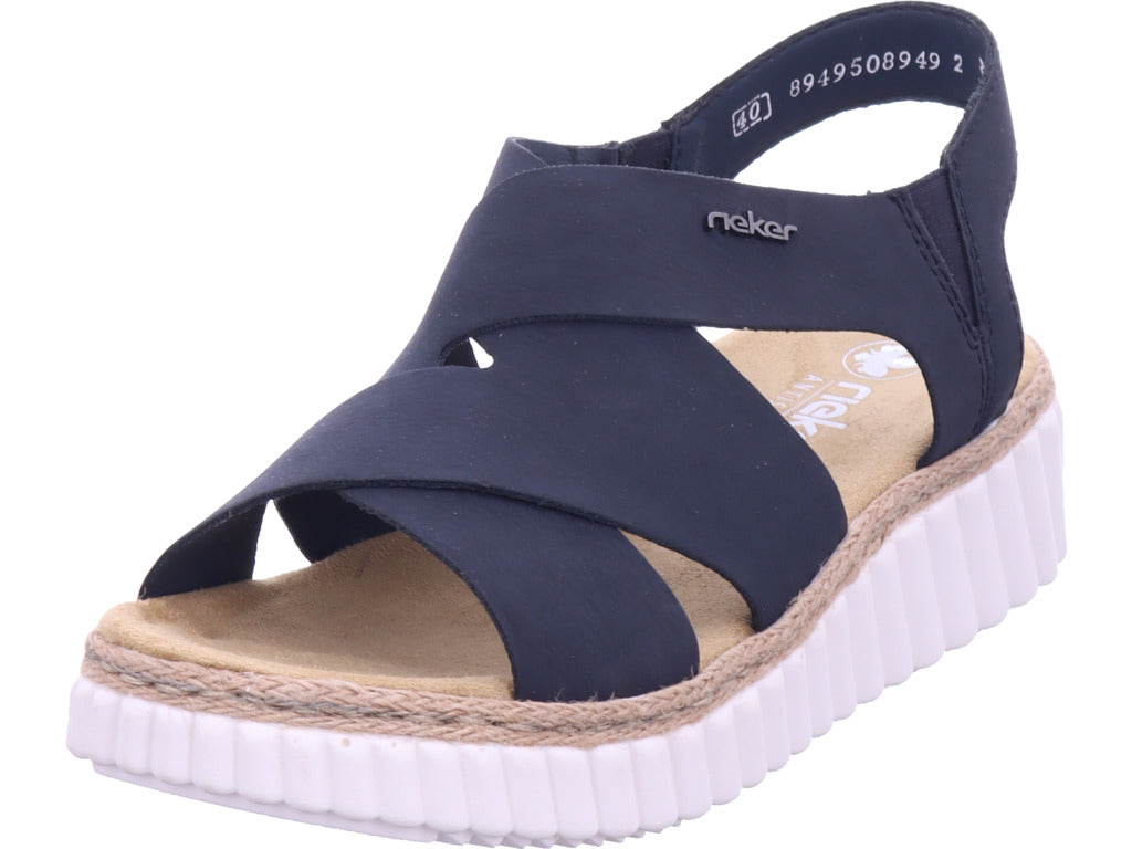 Rieker Damen  Fsk Damen Sandalen in blau