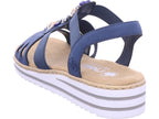 Rieker Damen Sandalette Fsk Damen Sandalen in blau