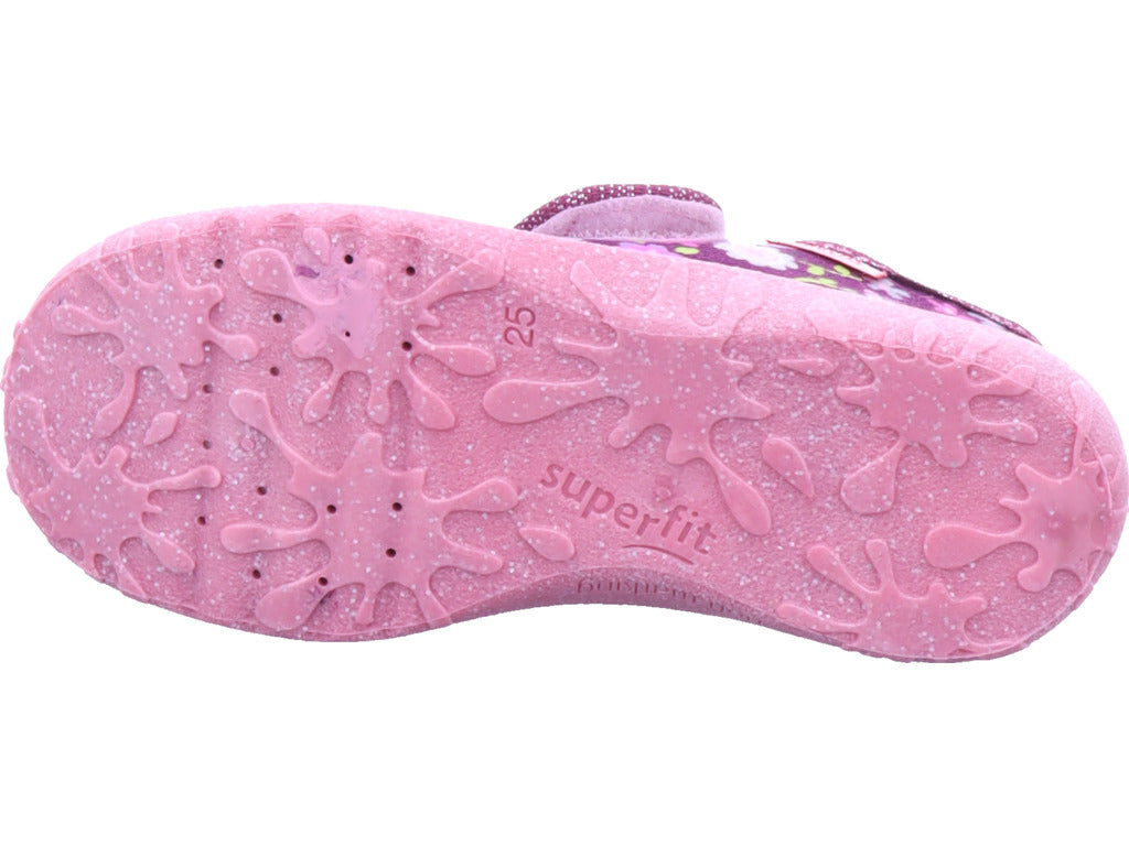 Superfit Mädchen  Hausschuh Textil \ Spotty in lila
