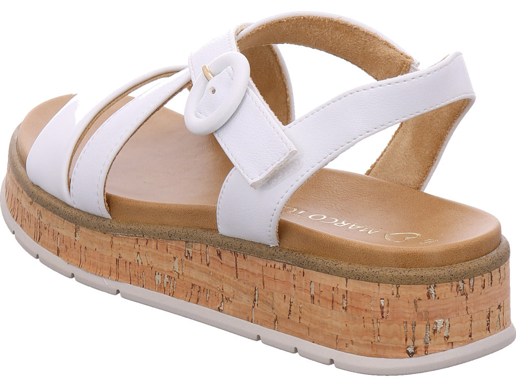 Marco Tozzi Damen Sandalette  in weiß