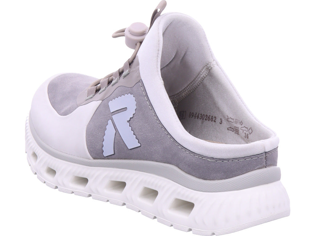 Rieker Damen Sabot Fsk Damen Halbschuhe in grau