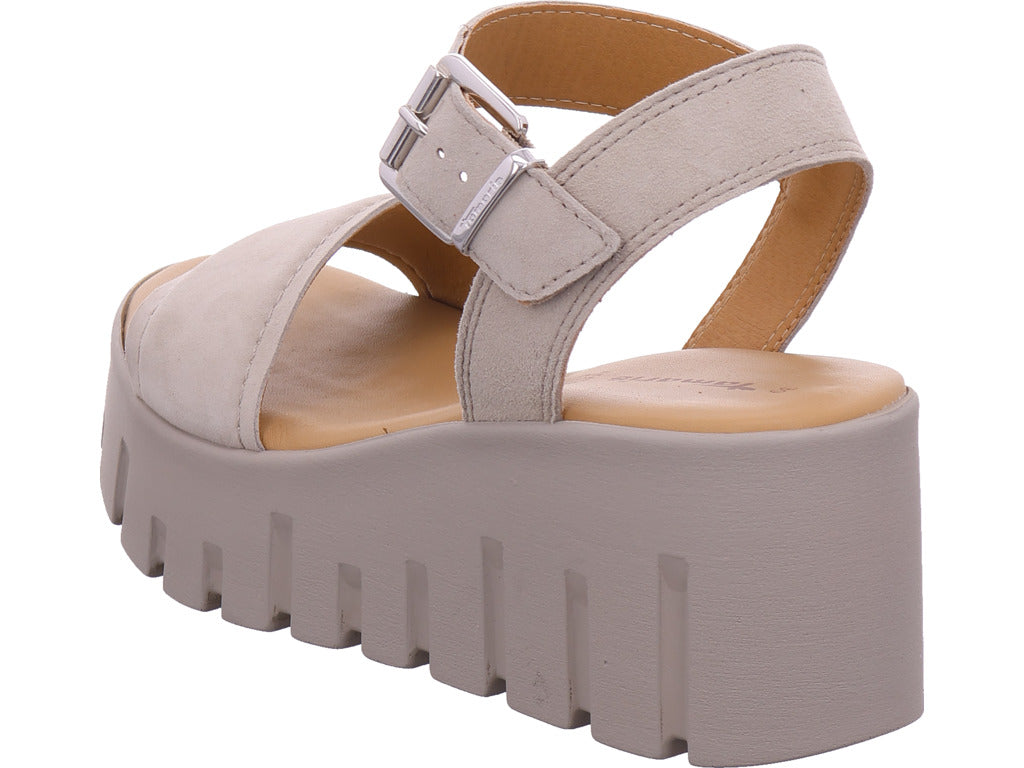Tamaris Damen Sandalette  in sand-taupe