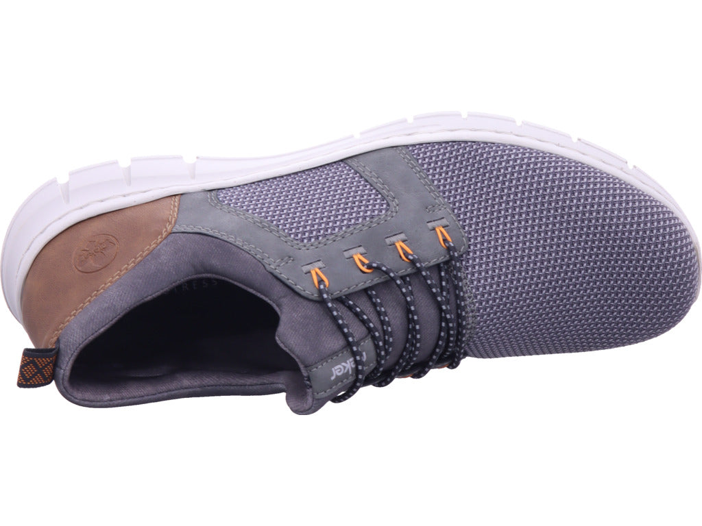 Rieker Herren Slipper Fsk Herren Halbschuhe in grau