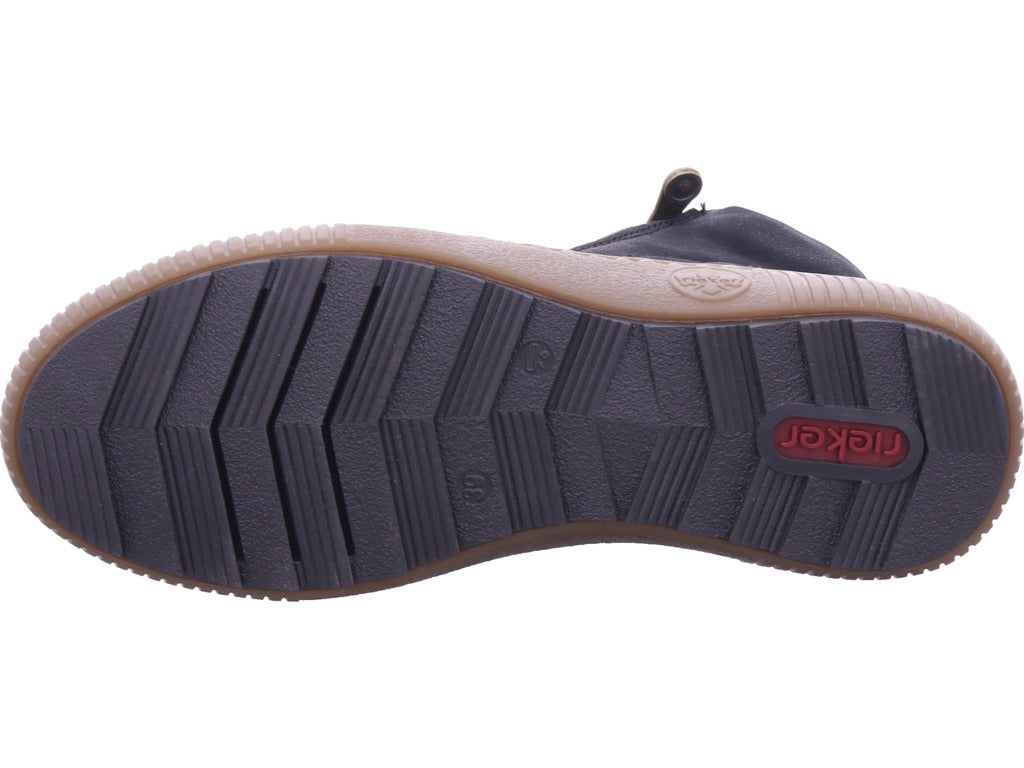 Rieker Damen Winterstiefel Hwk Damen Stiefel in schwarz