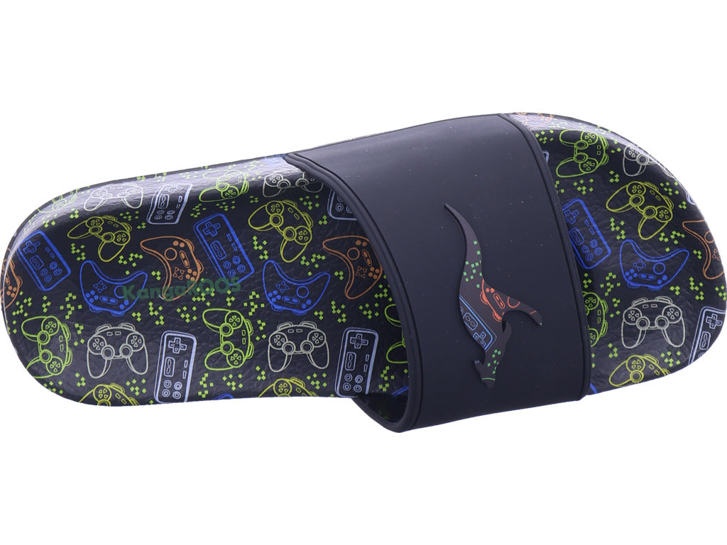 Chlapecké pantofle KangaRoos v černé barvě