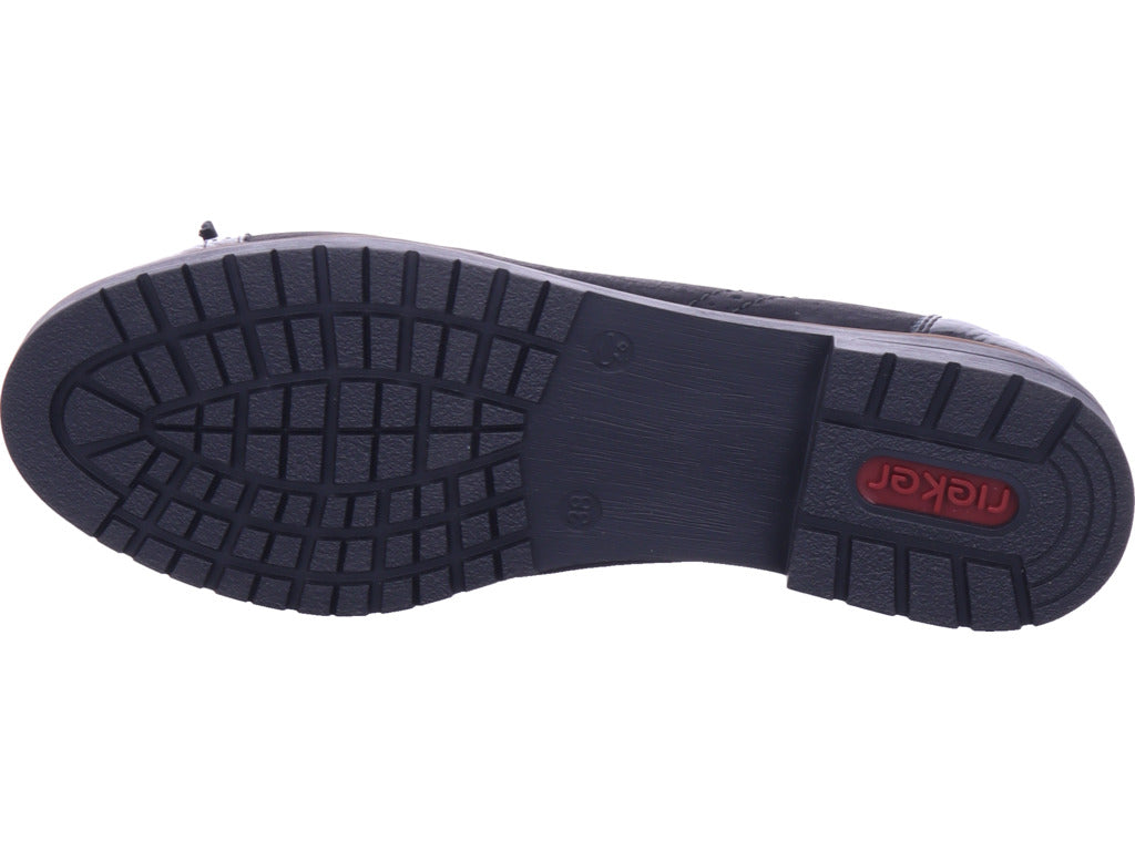 Rieker Damen Ballerina Fsk Damen Halbschuhe in schwarz