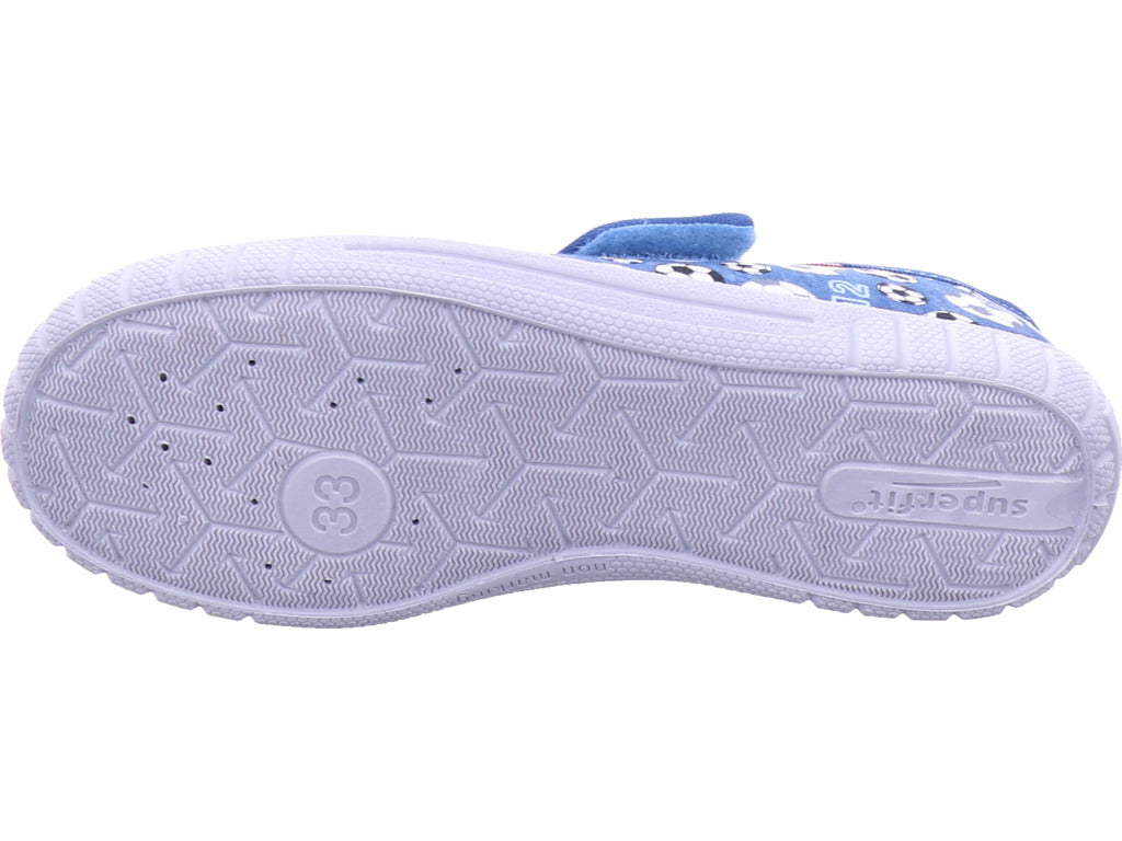Superfit Jungen Hausschuh Hausschuh Textil \ Bill in blau