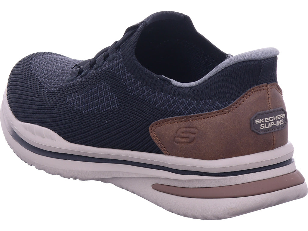 SKECHERS Men's Low-Top Shoe in Black