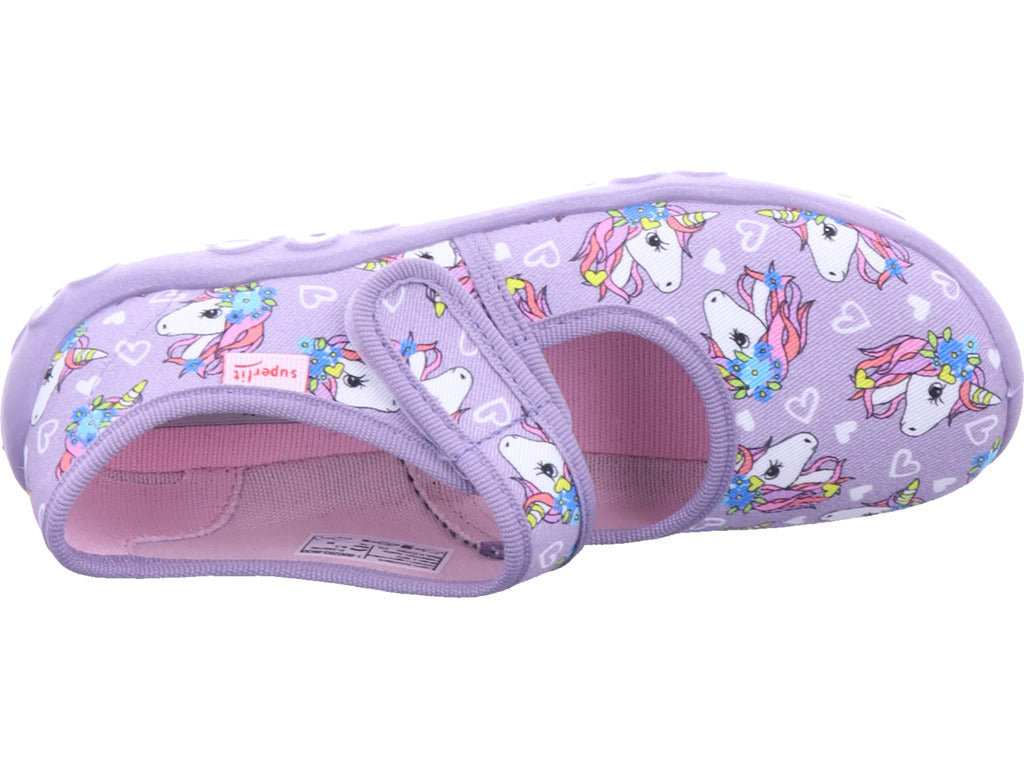 Dívčí pantofle Legero, textilní pantofle, Bonny ve fialové barvě
