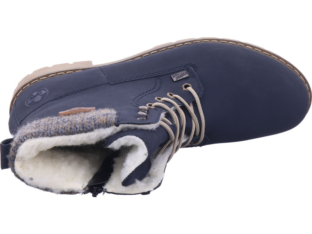 Dámské kotníkové boty Rieker Hwk v modré barvě