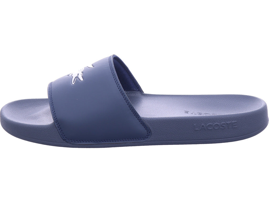 Lacoste Herren Pantolette Serve Slides in blau