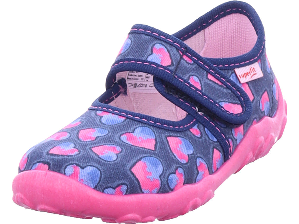 Dívčí pantofle Legero, textilní pantofle, Bonny v modré barvě