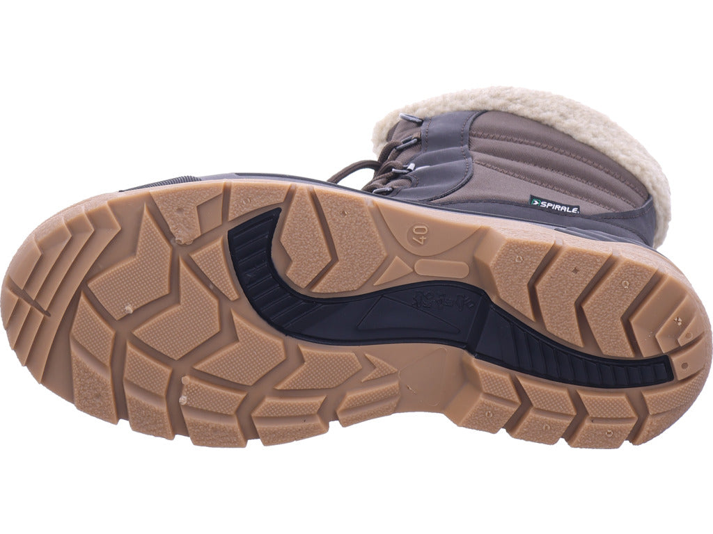 Zoth Spirale Damen Moonboot Spirale Braun/Schwarz in schwarz