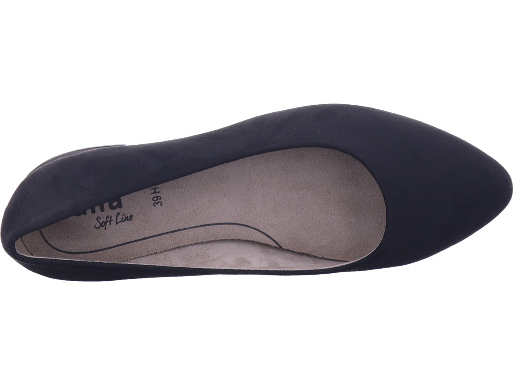 Jana Damen Ballerina  in schwarz