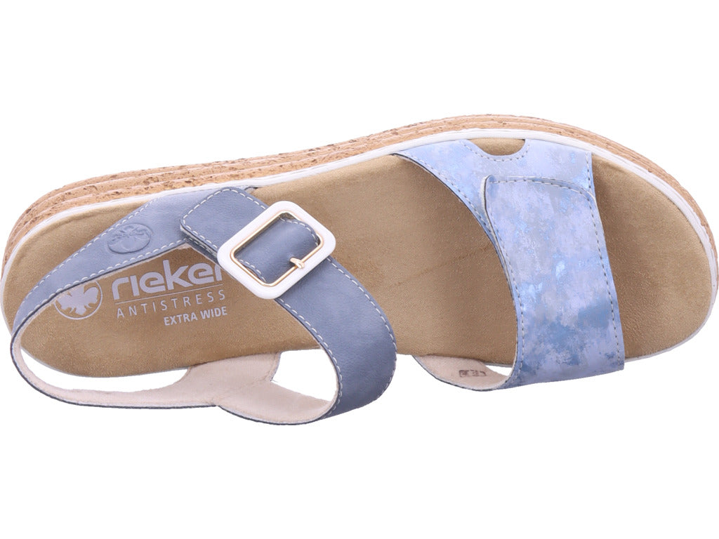 Rieker Damen  Fsk Damen Sandalen in blau