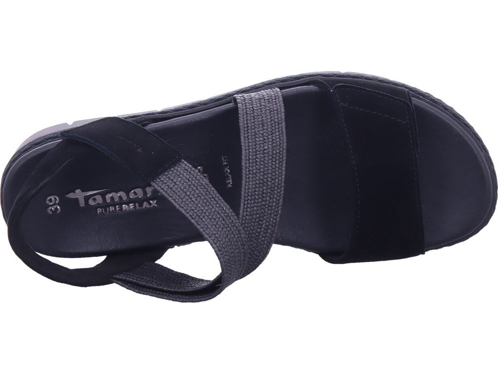 Tamaris Damen Sandalette  in schwarz