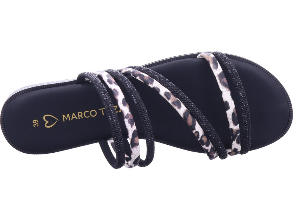 Marco Tozzi Damen Pantolette  in schwarz