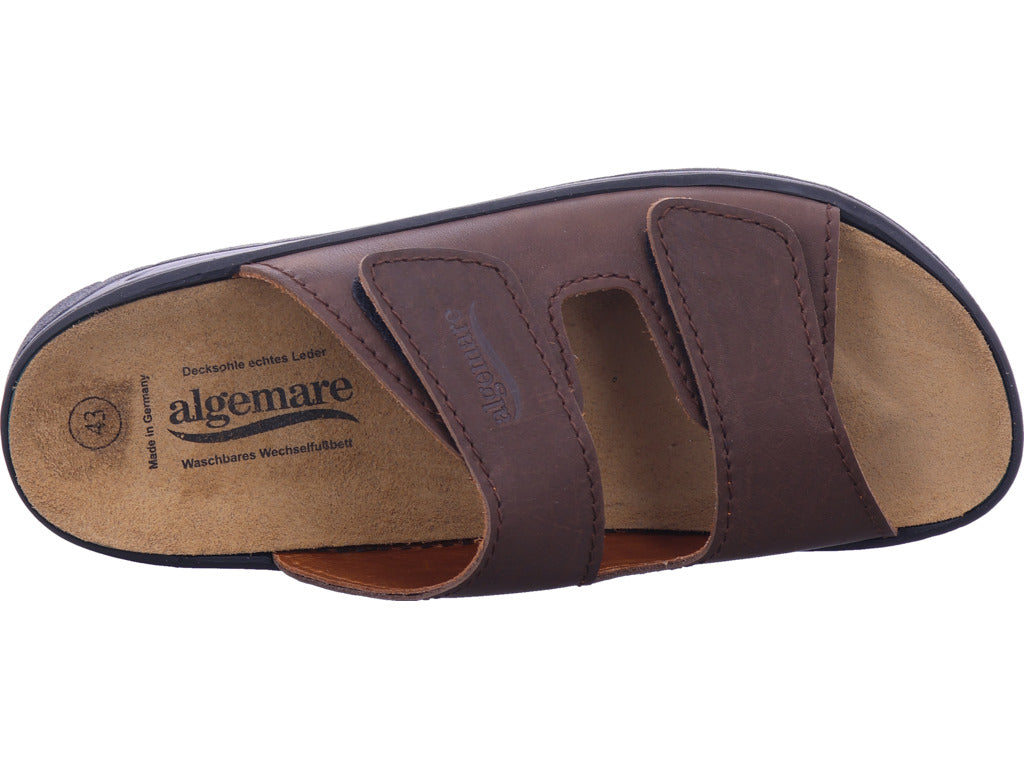 algamare Herren Pantolette  in braun