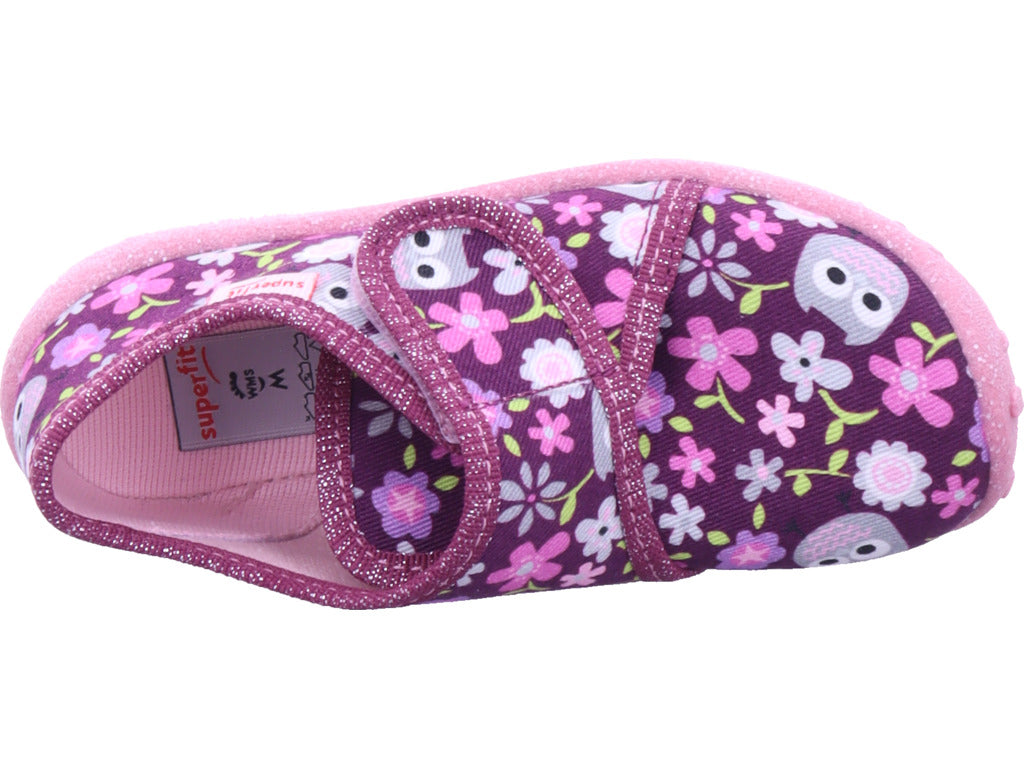 Superfit Mädchen  Hausschuh Textil \ Spotty in lila