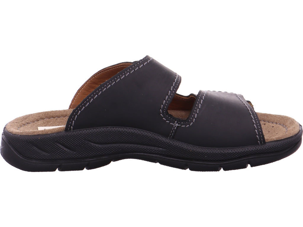 Jomos Herren Pantolette  in schwarz